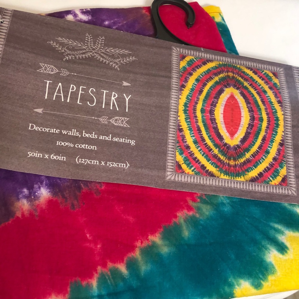 Multicolor Tie & Dye Tapestry